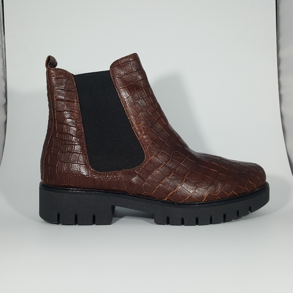 THE FLEXX Shoes - The Flexx Croc Stamp Chelsea Boot with Lug Sole